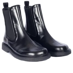 Angulus 7813 ankelstøvler i sort skind