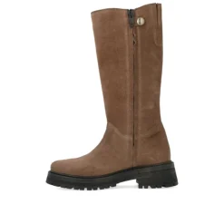 Angulus 6198 halvlang støvle i taupe ruskind