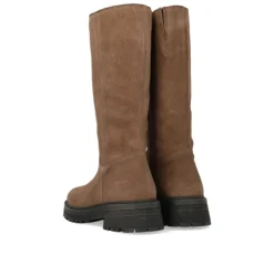 Angulus 6198 halvlang støvle i taupe ruskind