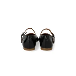 Angulus 1702 Mary Jane ballerina i sort lak skind