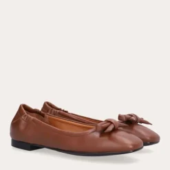 Billi Bi A8044 ballerina i brun skind