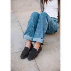 Billi Bi A9305 loafer i brun ruskind