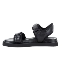Billi Bi A6408 sandal i sort skind med velcro remme