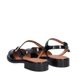 Billi Bi A8419 sko i sort lakskind med similispænde