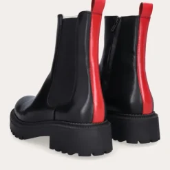 Billi Bi A7199 vinterstøvle i sort skind med uldfoer