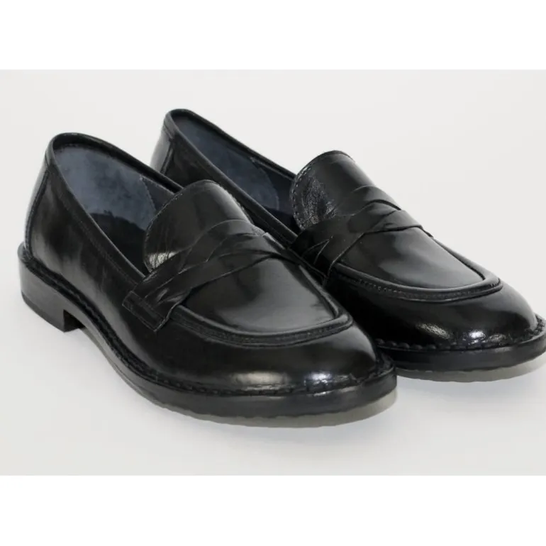 Bubetti 9748 loafer i sort skind