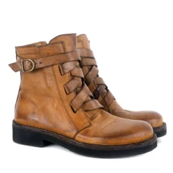 Bubetti 9980 støvle i cognac vasket skind