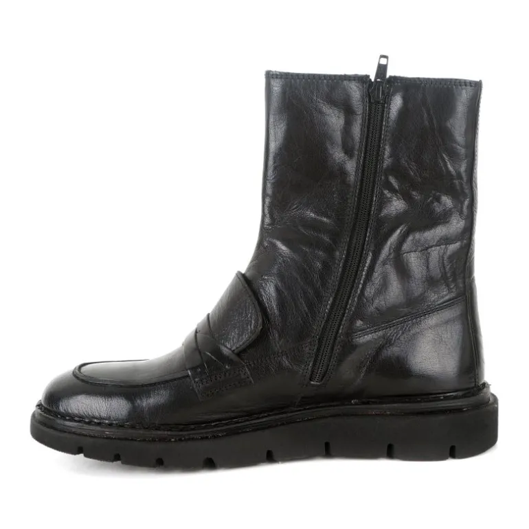 Bubetti 9973 støvle i sort skind