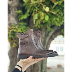 Bubetti 9892 støvle i vasket hasselnød skind