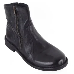 Bubetti 9534 vasket støvle i sort skind