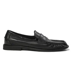 Pavement Elmira blød loafer i sort skind