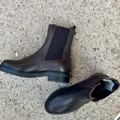 Pavement Jemma vinterstøvle i brun skind med foer