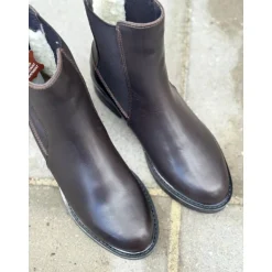 Pavement Jemma vinterstøvle i brun skind med foer