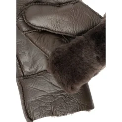 RE:DESIGND Henny skindluffer i mørkebrun