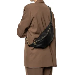 RE:DESIGNED Bumbag Taske Gyda i sort skind