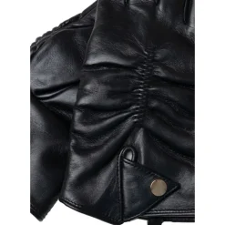 RE:DESIGNED Eda skindhandske i sort