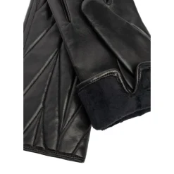 RE:DESIGNED Hattie skinhandsker i sort