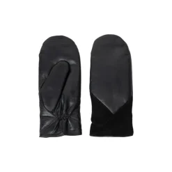 RE:DESIGNED Skindluffe Karma mitten i sort skind