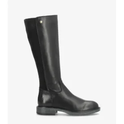 Shoedesign Vancouver lang støvle i sort skind