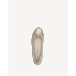 Tamaris 22116 ballerina i champagne ruskind