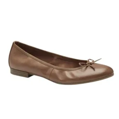 Tamaris 22116 ballerina sko i brun skind