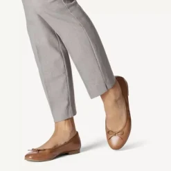 Tamaris 22116 ballerina sko i brun skind