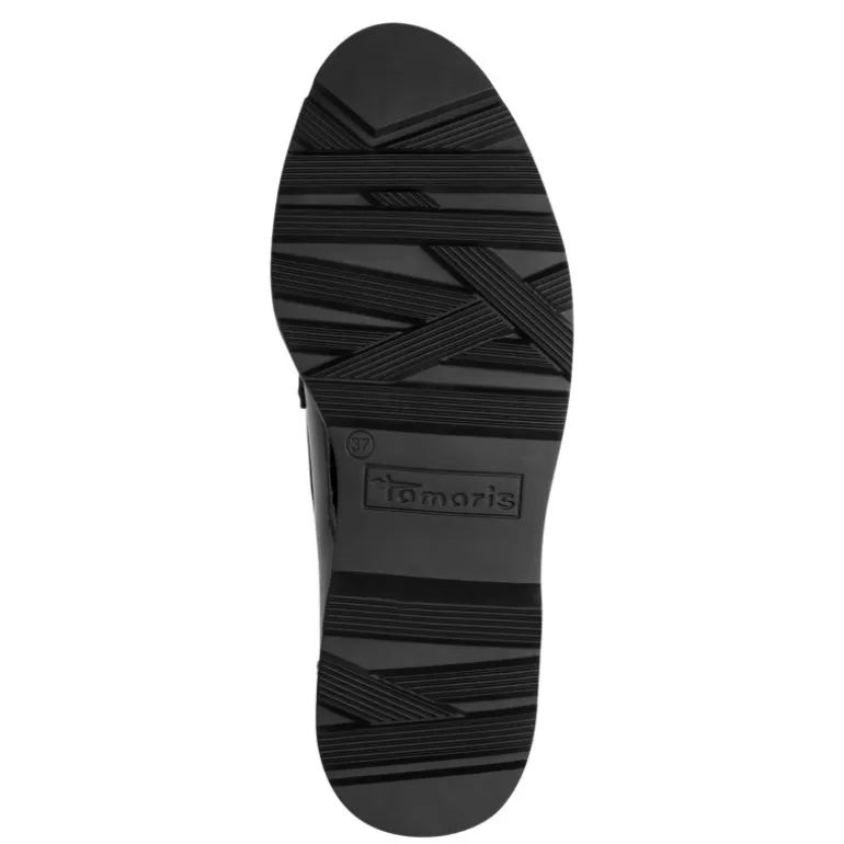 Tamaris 24312 loafer i sort lak