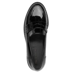 Tamaris 24312 loafer i sort lak