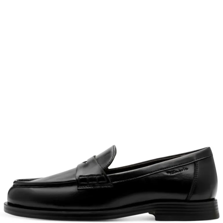 Tamaris 24311 loafer i sort poleret materiale