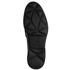 Tamaris 24311 loafer i sort poleret materiale