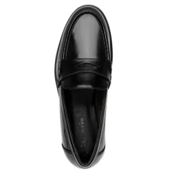 Tamaris 24311 loafer i sort poleret materiale