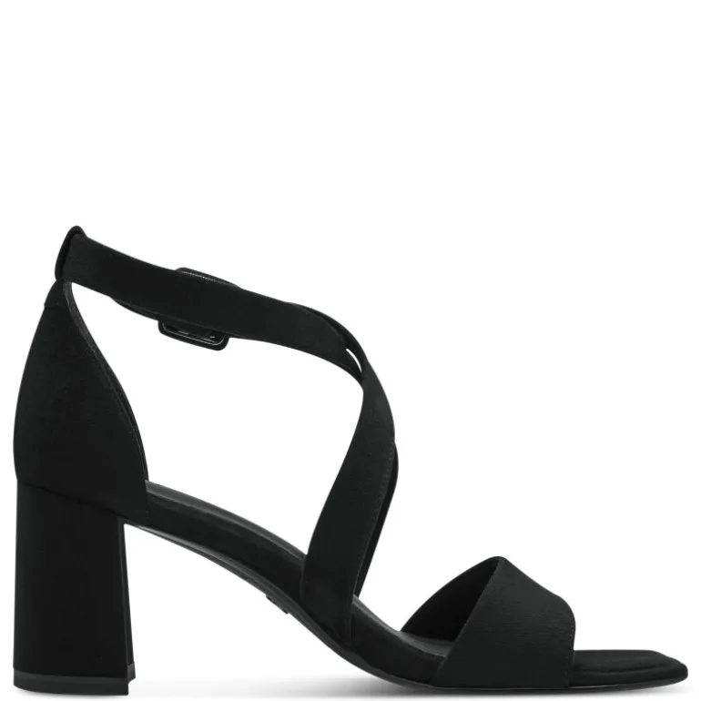 Tamaris 28310 sandal i sort med hæl
