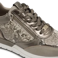 Tamaris 23732 sneakers i taupe snake