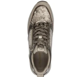 Tamaris 23732 sneakers i taupe snake