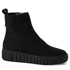 Tamaris 25406 støvle i sort nubuk skind
