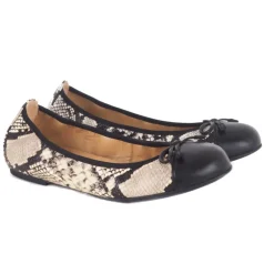Unisa AUTO ballerina i snake præget skind