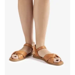 Unisa CAMBEL sandal i cognac skind