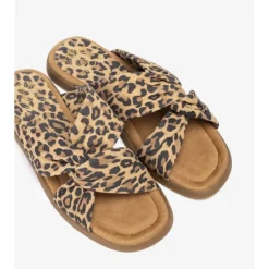 Unisa CAMBY slip in sandal i leopard