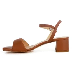Unisa KIRK sandal i cognac skind