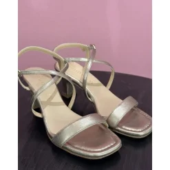 Unisa MARLEY sandal i metallic læder