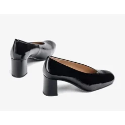 Unisa MURLA pumps i sort lakskind