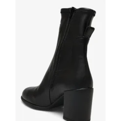 Unisa NIVEL støvle i sort skind med hæl