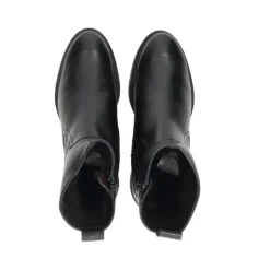 Wonders B-9208 vinterstøvle i sort skind med pelsfoer