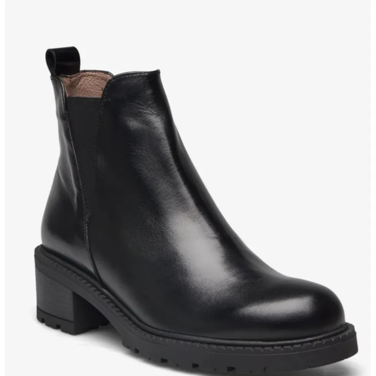 Wonders D-1402 støvle i sort skind